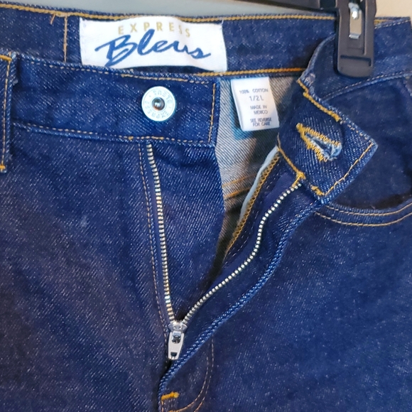 Express Bleus | Premium Heavyweight Straight Leg Blue Denim Jeans 1/2 L - Picture 7 of 7